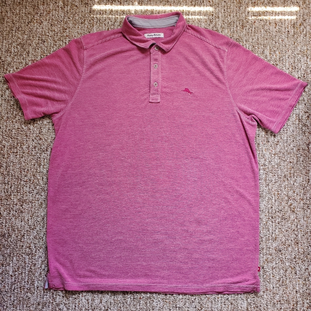 Tommy Bahama Paradiso Fuschia Red Cove XLT Polo